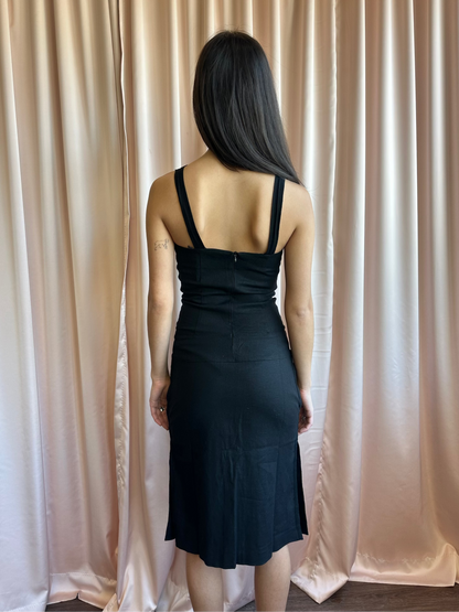 The People Have Spoken Black Apron Dress