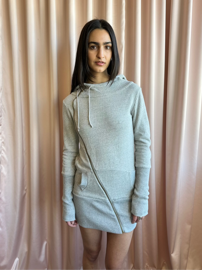 2000's Asymmetric Zip Up Hoodie