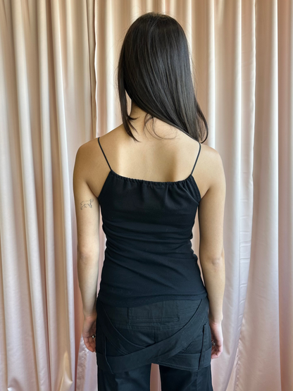 1990's Black Drawstring Camisole